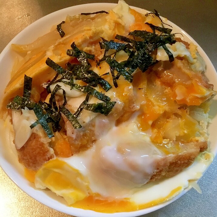 【安売り惣菜利用】時短カツ丼